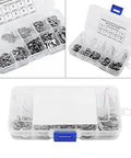 120Pcs 10 Size 304 Stainless Steel E Clip Assortment Kit With External Retaining Snap Rings Circlips For 1.5 To 10 Mm In Durable Plastic Storage Box Pro Grade Shop Must Have