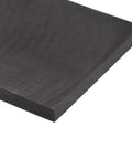 Graphite Plate 100mm By 50mm By 5mm Graphite Blank Block Black 1 Piece for Pro Grade tooling, shown close-up angled view