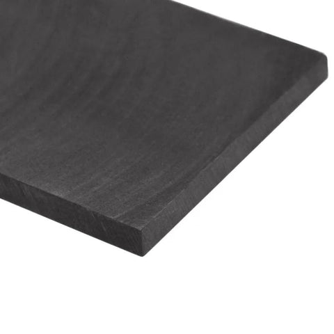 Graphite Plate 100mm By 50mm By 5mm Graphite Blank Block Black 1 Piece for Pro Grade tooling, shown close-up angled view