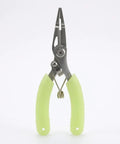 Stainless Steel Pliers Glow In The Dark Multitool With Line Cutter And Hook Tool For Freshwater And Saltwater Fishing Rugged Grip