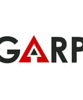 Logo with the word 'GARP' in bold letters with a red triangle design.
