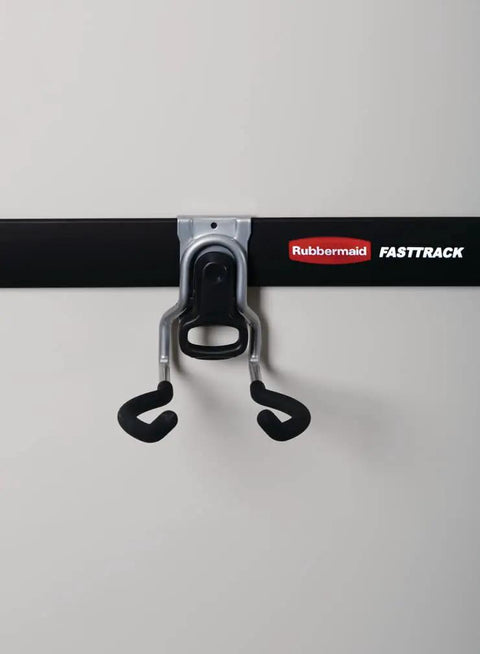 Garage FastTrack Power Tool Holder Satin Nickel Wall Mounted Storage System for home organization with hooks