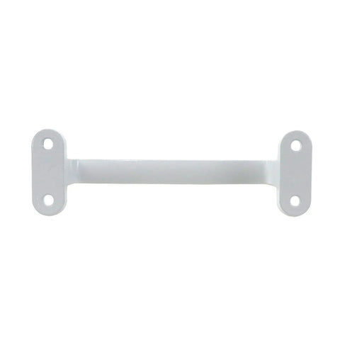 Heavy Duty Zinc Alloy Sliding Barn Door Handle For Glass Doors And Garage Gates White Finish 2 Pack 4.72 By 1.46 By 1.06 Inches Rust Resistant Durable Pull Handles, front view.