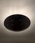 Luxury Handcrafted Brass Pendant Light, Vintage Dome Ceiling Fixture with star pattern, ideal for Dining Room, Living Room & Bedroom.