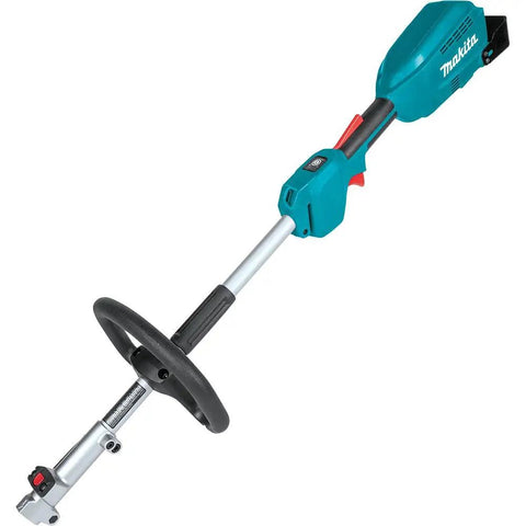 18V Brushless Cordless Coupled Shaft Power Head Kit With 13 Inch Trimmer And 10 Inch Pole Saw Attachments 4Ah Battery No Gas Or Emissions Quick Toolless Changeover