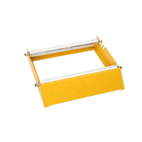 Rock Solid Heavy Duty Cable Drum Roller Stand Smooth Rolling Wire Reel Dispenser, yellow steel frame for 30-70cm spools.