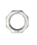 Top view of Beefy One Inch Male To Three Quarter Inch Female NPT Reducer Bushing Pipe Fitting Stainless Steel 304 Adapter