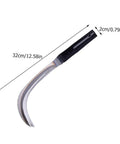 Two Piece Manganese Weeding Scythe Set For Gardening And Harvesting A Rugged Manual Tool With Sharp Blade And Easy One Hand Grip