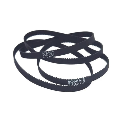 Durable 6mm 2GT Timing Belt Set For 228-274 Pitch Pulleys, shown coiled, ideal for RC cars and small machinery, 10-pack.