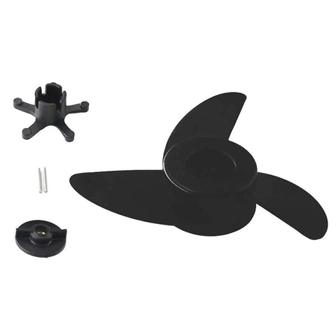 Three Blade Boat Propeller for Electric Outboard Trolling Motors with Mount Nut Shear Pin and Spanner Included Weed Chopper