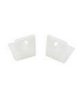 Pro Grade White Iron L Brackets For Furniture Assembly Corner Reinforcement Brackets 2.6 X 2.6 Inch Right Angle Supports Heavy Duty