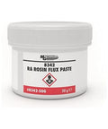 50g jar of Rosin Flux Paste 8342 RA Amber for electronics repairs and soldering, DIY ready, RoHS compliant with long tack time.