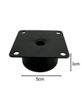 Four Pack Beefy Stainless Steel Furniture Legs With Mounting Plates And Screws For Sofas Cabinets Shelves Bookcases Dressers Tables