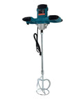 Front view of the Beefy 2100W Electric Cement Mixer Handheld Portable Concrete And Mortar Mixer, showcasing dual handle design.