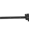 Heavy Duty Black T Shaped Gate Hinge With Slot Bearing For Garden Doors And Wooden Fences 300mm By 4mm