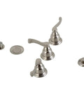 Royale Bidet Faucet in Brushed Nickel Finish with Solid Brass Construction, Deck Mount Install 1/2 Inch NPSM Connection