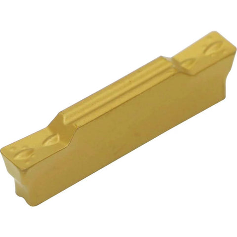 MGMN300M 3mm Tin Coated Carbide Grooving Insert For CNC Turning Lathe, side view of cutting tool, pro grade for steel processing