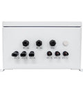 Built Tough 3 String Solar Array Combiner Box With Prewired MC4 Plugs 60 Amp 200 Volt For 10Kw Photovoltaic Panels featuring input/output ports.
