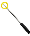 Extendable Golf Ball Grabber Tool With Auto Head Release Stainless Construction 79 Inch Telescoping Reach Ultra Lightweight Yellow Finish