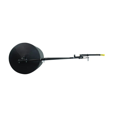 Side view of Spyker 300lb Push Tow Commercial Lawn Roller With No Tools Handle, Beefy Heavy Duty Drum, Convertible From Push To Tow