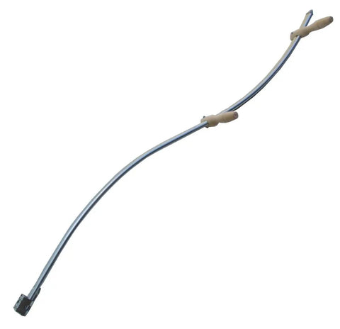 64 Inch Steel Tube Scythe Snath With Adjustable Wood Handles Pro Grade Heavy Duty Austrian Made Fits Most Blades easy setup