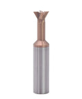 Carbide Dovetail Milling Cutter Four Wing Slotting Cutter 45 60 75 Degree CNC End Mill, 8mm Shank Tungsten Steel
