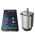 High Torque Brushless DC Motor 1200W 80mm Square Mount 14mm Shaft 6 Pole Hall Sensor with Driver