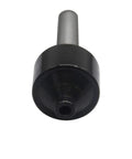 Live Tailstock Mandrel Saver For Pen Turning 2MT Morse Taper, front view showing protective design for mandrels and blanks