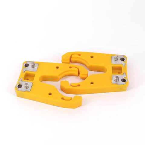 5 Piece ISO30 Tool Holder Claw Clamp Set For CNC Router And Wood Engraving Machines Yellow ABS Nylon Construction Wear Resistant