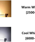 Image showing 20W R7S LED Bulbs 118mm 3000 Lumens Dimmable Cool Daylight 6000K and Warm White light comparisons.