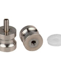 Stainless Steel Glass Knob Shower Door Handle With Screw 30mm Diameter Fits 6 to 18mm Glass Polished Chrome Bathroom Cabinet Hardware