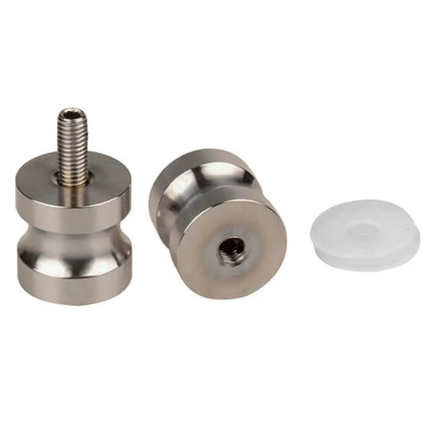 Stainless Steel Glass Knob Shower Door Handle With Screw 30mm Diameter Fits 6 to 18mm Glass Polished Chrome Bathroom Cabinet Hardware