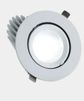 Top Notch 7W LED Recessed Ceiling Lights With Slick 360 Degree Swivel Chrome Mirror Trim And Heavy Duty Airtight Build, sleek chrome trim, flush design.