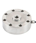 Tension And Compression Pancake Load Cell For Built Tough Testing, 500 Kg To 10 Ton Range, Spoke Type, High Precision Strain Gauge Sensor With Low Profile Design, Anti Eccentric Load, Five Hundredths Of A Percent Accuracy, stainless steel