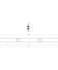 Technical diagram of Aluminum Lifting Spreader Beam 4400 LBS 2 Ton Capacity 6 Foot Length with measurements for industrial use.