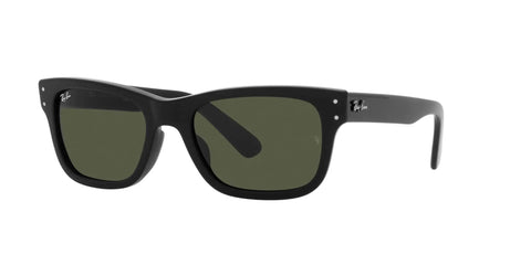 Mr Burbank Rectangular Sunglasses for Men 55mm Black and Green Frames with 100 Percent UV Protection Lenses, side view