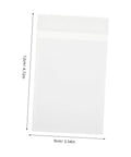 Clear Glassine Envelopes 200 Pack Self Sealing Small Paper Bags For Treats Seeds Cards Invitations And Mailings, 9x12cm size