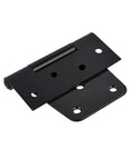 T Shaped Black Painted Door And Window Hinges Three And A Half Inch Heavy Duty Slotted Bearing Hinge, carbon steel, close view