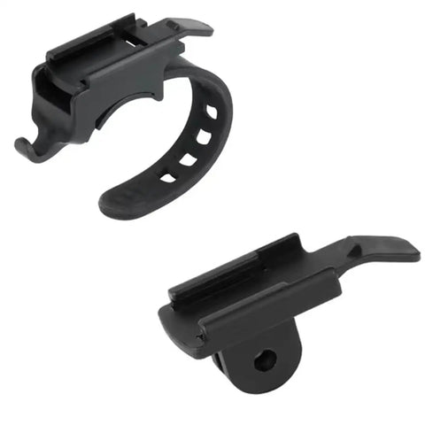 2 Pack Bike Light Mount Adapter Rail Slide On Type Bracket For Quick Install On Handlebar Mounting Of Front Headlight LED