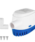 12V Submersible Bilge Pump With Built In Float Switch Auto On Off For Efficient Bilge Water Removal One And One Eighth Inch Outlet