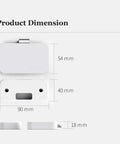 Phone As Key Keyless Smart Drawer Lock For File Cabinets Desks Bookcases And Nightstands App Unlock dimensions shown