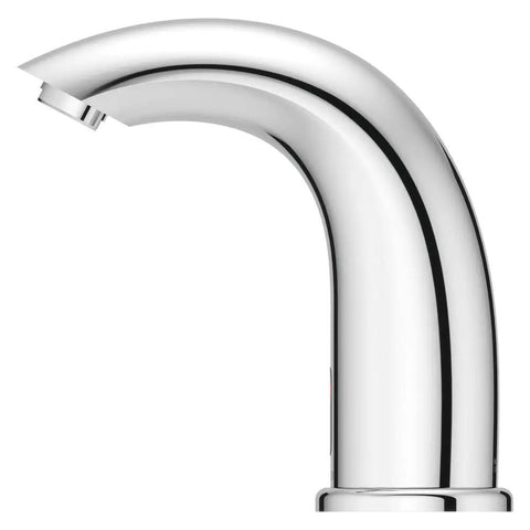 Touchless Motion Sensor Commercial Bathroom Sink Faucet With Single Hole Mount Polished Chrome Finish 0.5 GPM Low Flow No Contact