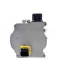 EV Air Conditioner Compressor And Cooling Pump For Baic EU5 EU260 EX360 EU400 featuring a yellow electrical connector and silver casing.