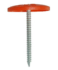 One And A Half Inch Round Plastic Heavy Duty GripCap Nail With Wide Head And Ringed Shank for Anchoring Construction Projects
