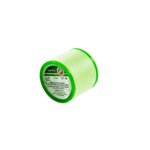 Light green spool of Organic Face And Eyebrow Threading Thread Spool For Hair Removal And Dermaplaning Pro Grade Eyebrow Threading String.