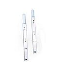 Stainless Steel Drawer Slides Two Way Soft Close Ball Bearing Track For Cabinets Heavy Duty 16 Inch Pack Of 2 Durable Quiet Drawer Runners Plus Easy Mounting Hardware Included, showing two slides