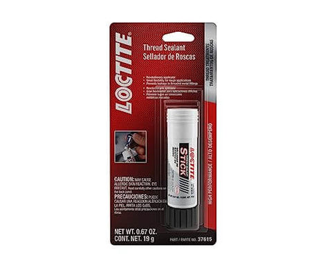 Vehicle-Specific Thread Sealant Stick, Red 19 g, Self-Feeding Applicator, Single-Component Anaerobic Pipe Sealant packaging