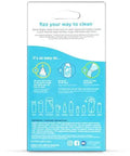 Back packaging of Cleaning Tablets For Stainless Steel Water Bottles And Tumblers Pack Of 12 showing instructions.