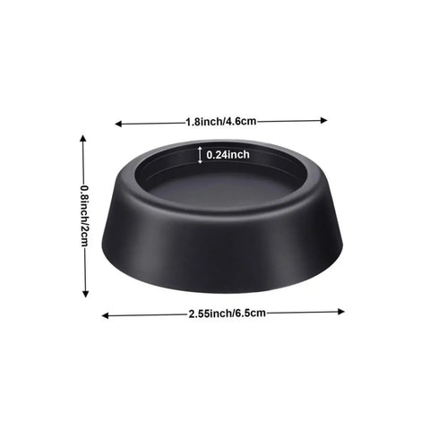 4 Pack Anti Slip Washing Machine Foot Pads With Shock Absorbent Rubber Bases For Noise Reduction And Vibration Control