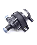 Top Grade Warm Air Electric Water Pump Assembly For Yuan Ev Pro Drop In Coolant Pump Replacement Part Straight Swap Easy Bolt On No Hassle Install Solid Build - black plastic coolant pump assembly with two inlet/outlet connectors.
